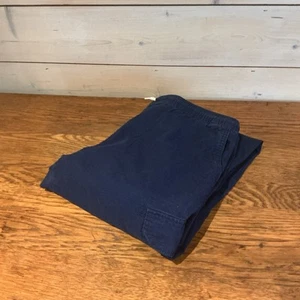 Lanes End Y-XL (16H-18H) Navy Cargo Pants Elastic Waist Gathered Ankle  - Picture 1 of 7