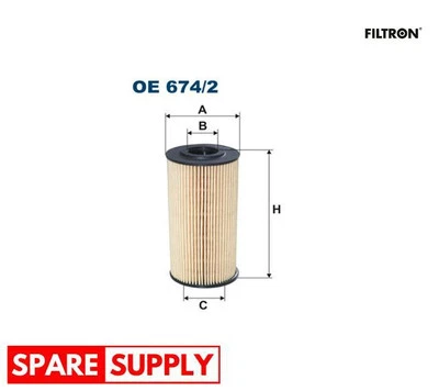 OIL FILTER FOR HYUNDAI KIA FILTRON OE 674/2 - Image 1 of 4