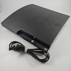 Sony PlayStation 3 Slim 120GB Console Nera Modello CECH-2001A - Foto 1 di 13