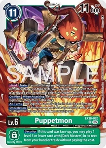 Puppetmon EX10-020 R Rare Sinister Order NM - Bild 1 von 1