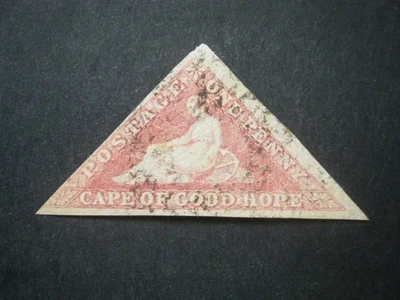 Cabo de Buena Esperanza 1855 1d rosa profunda-rojo SG5b G-FU Foto 1 de 2