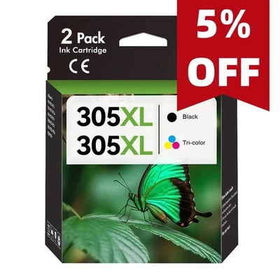 1-2ER Druckerpatronen für HP 305 XL DeskJet 2700 4100 Series 6020 6030 6420 6430 - Bild 1 von 2