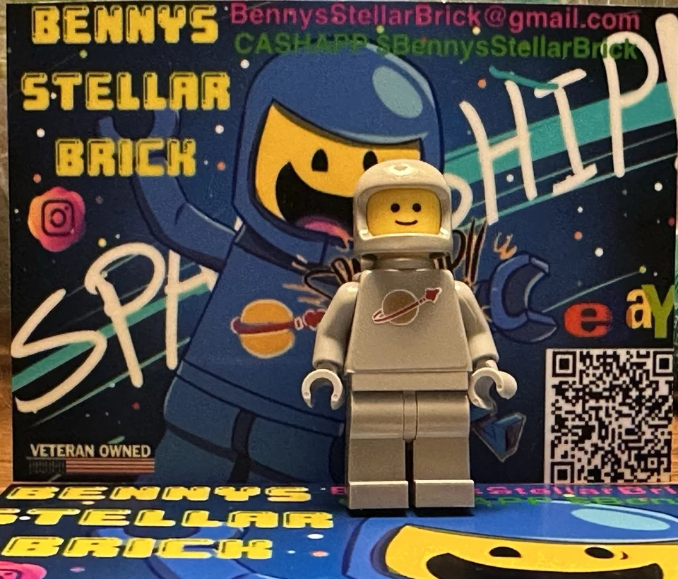 LEGO Classic Spaceman Lot Of 3 Orange Light Grey And Brown - Image 1 of 3