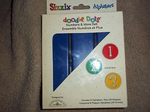 Sizzix Alphabars Doodle Dots 38-1157 Numbers & More Set BNIB - Picture 1 of 2