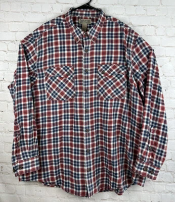 Duluth Trading Co Shirt Men's Long Sleeve Flannel Plaid Shirt Size 2XL Tall 2XLT - Image 1 of 4