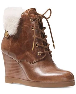 MICHAEL MICHAEL KORS Carrigan Wedge Schnürstiefeletten DK CARAMEL LEDER - Bild 1 von 1