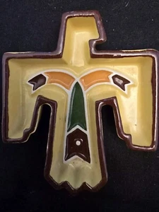 Vintage Thunderbird Trinket Tray -Legendware Ceramic Sedona, Arizona 4" X 3.5" - Picture 1 of 6