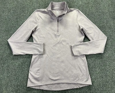 Reebok 1/4 Zip Pullover Shirt Women Small Purple Lightweight Long Sleeve Thumb Foto 1 de 4