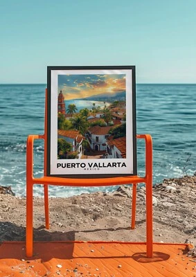 Puerto Vallarta, Mexico - Travel Poster, Home Decor, Wall Art, Gift Ideas - Image 1 of 4
