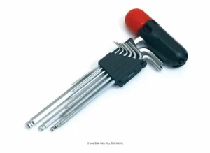 Juego de llaves hexagonales de punta de bola métrica Hilka 1,5 - 10 mm 9 piezas extra largo  - Imagen 1 de 1