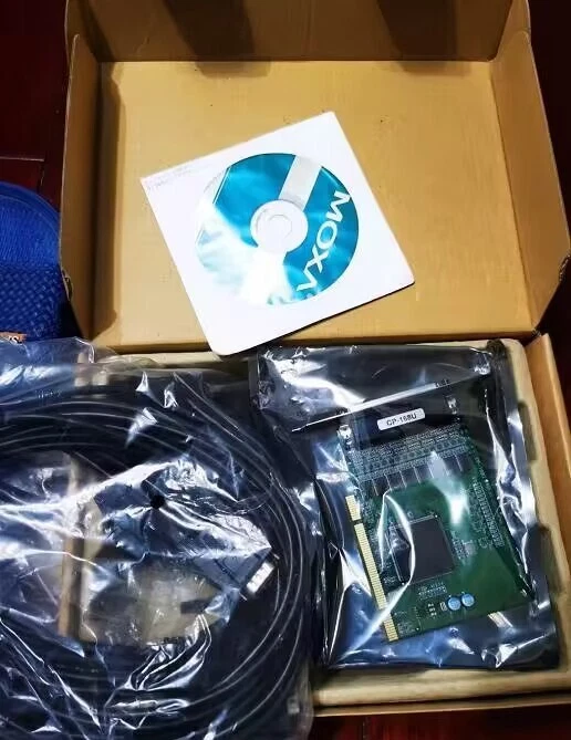 NEW MOXA CP-168U 8 Interface card RS-232 multi-serial port card with cables - Image 1 of 4