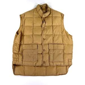 Montgomery Ward Western Wear 70s Vintage Cowboy Goose Down Puffer Vest Outdoors - Picture 1 of 9