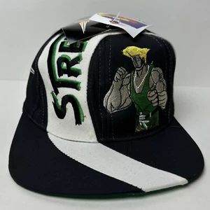 Vtg 1996 Street Fighter 2 Guile Hat Capcom Promo AOP Snapback Cap NWT - Picture 1 of 17