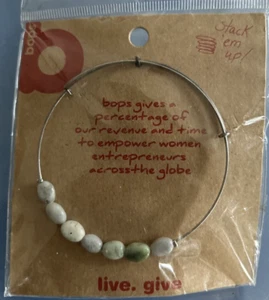 BeBop Wire Bangle Tree Branch Bracelet With Beads - Picture 1 of 3