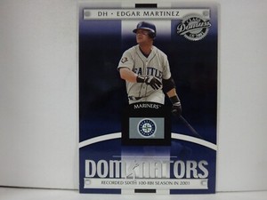 2001 Donruss Class Of 2001 Dominators Edgar Martinez #DM-22 HOF
