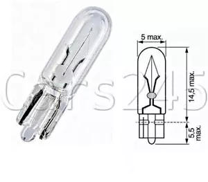 BOSCH W1.2W 12V 1.2W Bulb 1pcs W2x4.6d 1987302931 - Picture 1 of 1