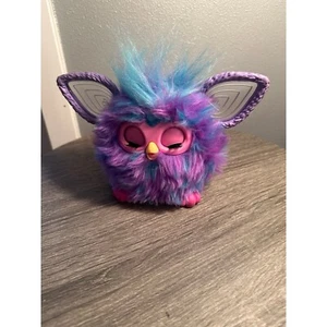 Furby Tye Dye Purple Plush Interactive Toy 2023 Tested Works Pre-owned - Picture 1 of 2