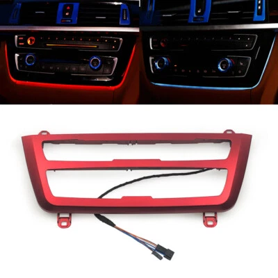 Panel de aire acondicionado central rojo luz ambiental LED para BMW Serie 3 4 3GT F30 Foto 1 de 4