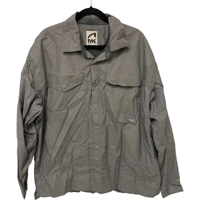 Mountain Khakis Shirt Gray Mens Size 2XL Snap Front Long Sleeve Lined - Image 1 of 4