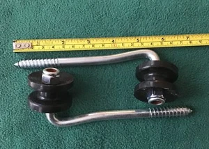 Dare Electric Fence Corner Post Bracket Kit #451 Qty. 2 Assy w/ Insulated Pulley - Picture 1 of 4