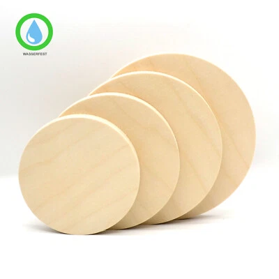1x Holzscheibe Birke Multiplex 12 mm Holzrad rund Tischplatte Scheibe Sperrholz - Bild 1 von 4