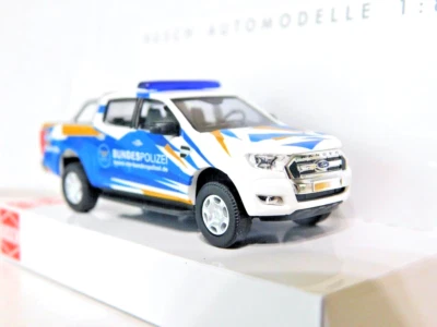 Coche Busch 52822 1/87 HO 2016 Ford Ranger Policía Federal Alemania nuevo en caja Foto 1 de 4