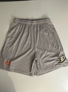 NHL Anaheim Ducks Boys Primary Logo Basic Shorts Grey Sports Youth 0109 - Picture 1 of 9
