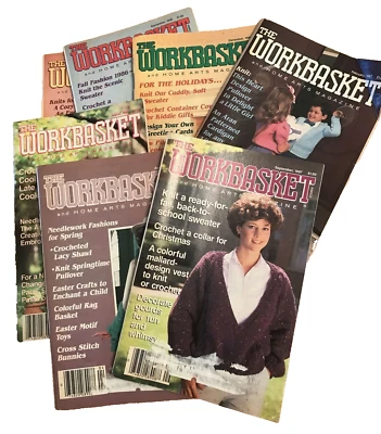 The Workbasket Home Arts Magazine 1986-1987 Set/7 - Image 1 of 4