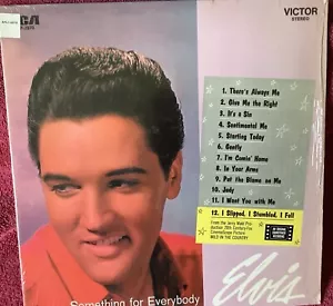 Vintage Vinyl Records Elvis Presley, Something For Everybody,#2370, Org Shrink, - Picture 1 of 7