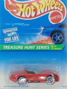 1996 Hot Wheels Treasure Hunt Series Dodge Viper RT/10 Limited Edition Red - Picture 1 of 3