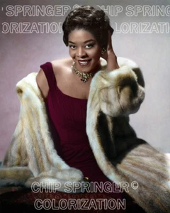 Dinah Washington Singer 1961 | Sexy 8x10 Cheesecake COLOR by CHIP SPRINGER - Picture 1 of 1