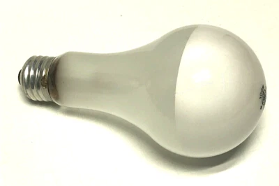 G.E. 100A23/SB WHITE BOWL - FROSTED NECK - Image 1 of 4