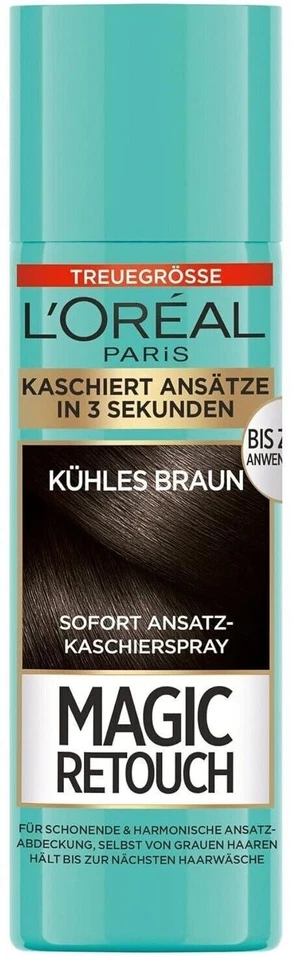 L'Oréal Magic Retouch Ansatz-Kaschierspray Kühles Braun Nr. 7 (1 x 90 ml)