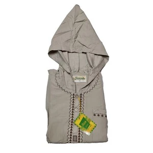 Jungen marokkanisch beige Langarm Kapuze Polyester Thobe Jubba Djellaba + Hose - Bild 1 von 1