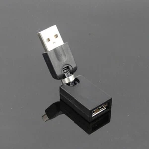 USB Winkeladapter A Stecker A Buchse Kupplung 360° drehbar Gelenk D0M6 - Bild 1 von 12