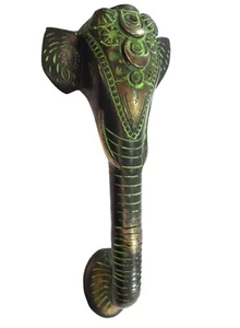 Elephant Shape Antique Vintage Style Handmade Brass Door Pull Handle Home Decor - Picture 1 of 9