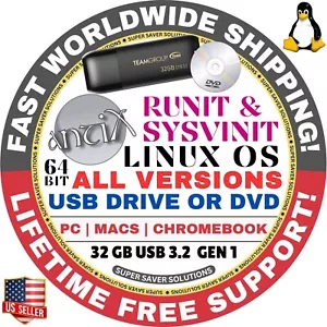 ANTIX LINUX OS LATEST sysVinit, Runit BASE, CORE, FULL, NET USB, DVD INSTALLER - Picture 1 of 19