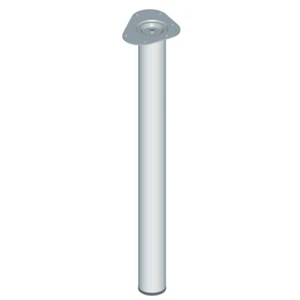 11102-00038= 1x Möbelfuß rund Ø60 H 700mm Chrom Element System Tischbein Tisch - Bild 1 von 2