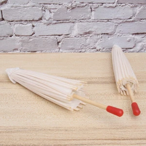 2 Pezzi Ombrelli da Ballo per Bambini Sposa Ombrelli di Carta per Sole Ombrellone Asiatico - Foto 1 di 12