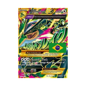 Card Pokémon Portuguese - M Rayquaza EX 98/98 - Ancient Origins Ultra Rare - Picture 1 of 3