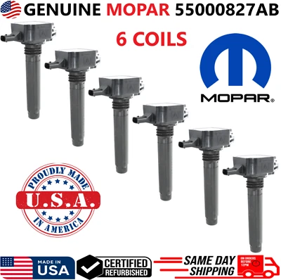 GENUINE MOPAR Ignition Coils For 2011-2023 Dodge Chrysler RAM Jeep, 55000827AB - Image 1 of 4
