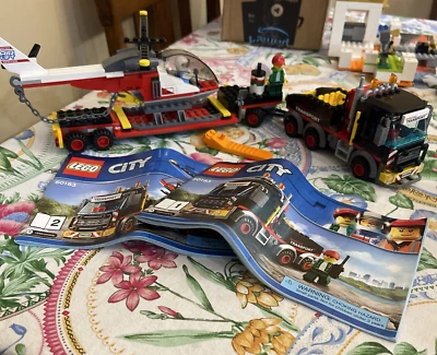 LEGO City 60183 Heavy Cargo Transport w Helicopter 100% Comp w Manuals Retired - Image 1 of 4