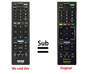 RM-YD092 Replace Remote for sony BraviaTV KDL-24R400A KDL32R300B KDL-32R300B - Picture 1 of 4