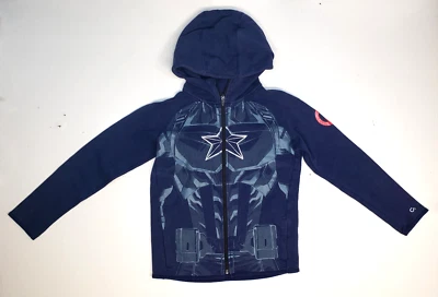GAP Captain America Full Zip Jacket Hoodie Hooded Sweatshirt Size L (10-11) Kids - Image 1 of 4