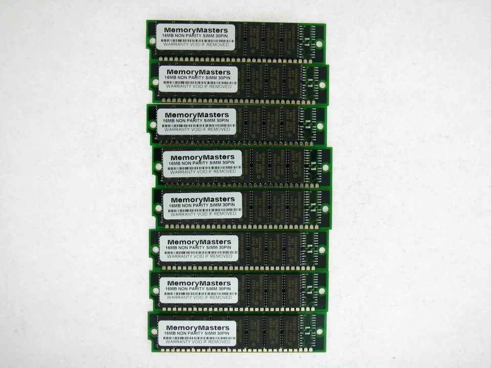 128MB 8X16MB FPM NON-PARITY 60NS SIMM 30-PIN 5V 16X8 for Macintosh Quadra 950 - Image 1 of 1