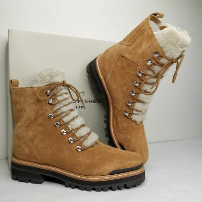 Marc Fisher Izzie замши подлинный стриженный мех ботинки размер 10 новый в оригинальной коробке - Изображение 1 из 4