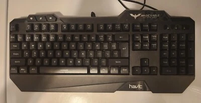 HAVIT Magic Eagle Gaming / Multi-function Backlit LED COLOR Keyboard  - Image 1 of 3
