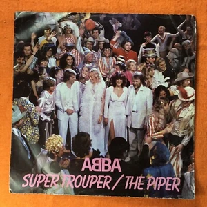 ABBA - Super Trouper / The Piper, 7" Vinyl Single 1980 Epic Records - Picture 1 of 4