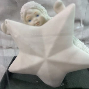 Vintage DEPT 56 Snowbabies Ornament "Star Bright" Baby Engel Weihnachten 1989 hängend - Bild 1 von 5