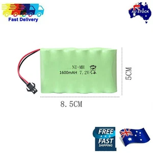 Paquete de baterías recargables 7,2V 1600mAH NI-MH para radio control remoto coche juguete - Imagen 1 de 10